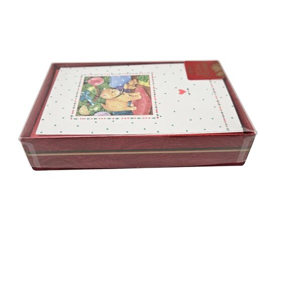 Carlton Cards Christmas Boxed Set of 18 Envelopes Cat Holiday Greeting Vintage - Picture 7 of 10